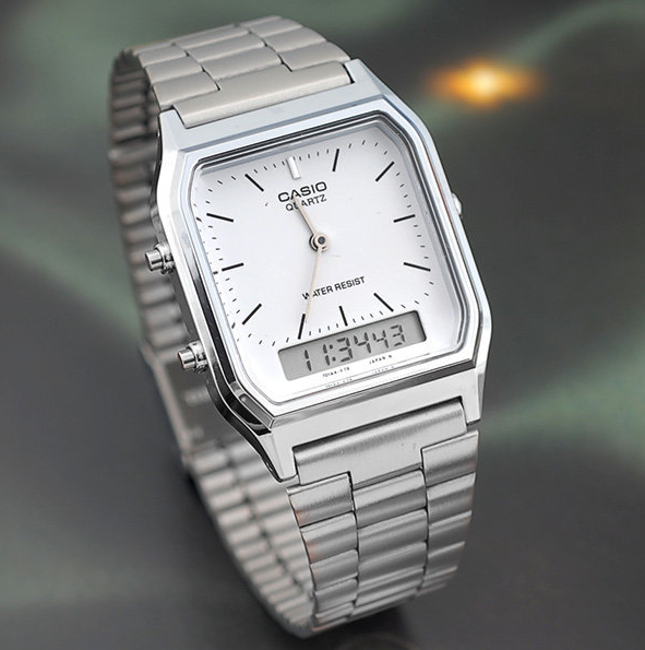 Casio AQ-230A-7D – Orologio Unisex Analogico Digitale in Acciaio | LowEconomy