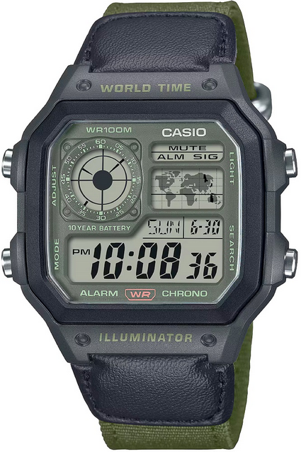 Casio AE-1200WHUB-3A Orologio Digitale da Uomo