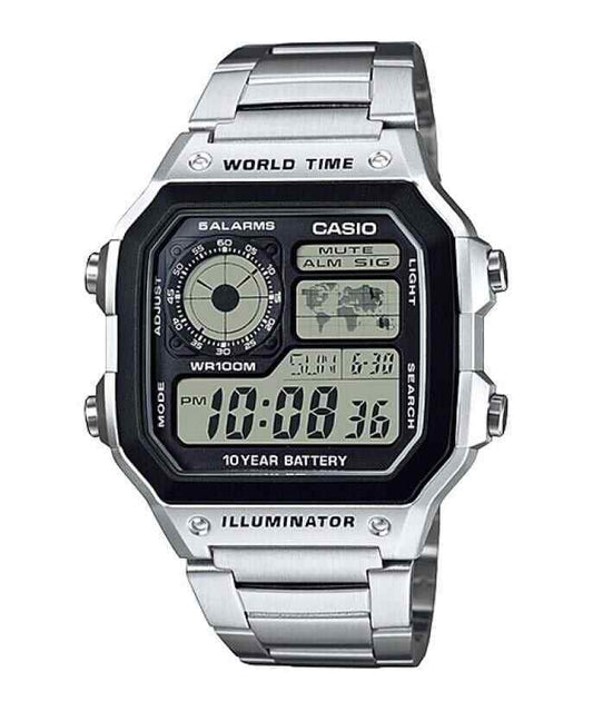 Orologio Casio AE-1200WHD-1A Uomo, in acciaio Inox