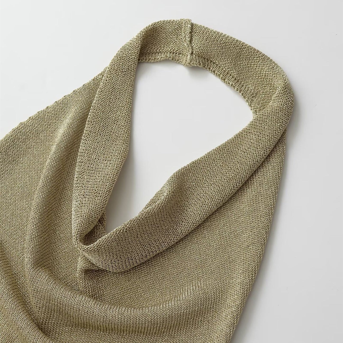 Vestito estivo senza manica per donna, abito svasato