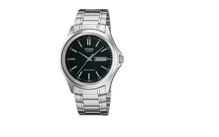Orologio Casio MTP-1239D-1A Uomo, Acciaio Inossidabile, Cinturino Nero