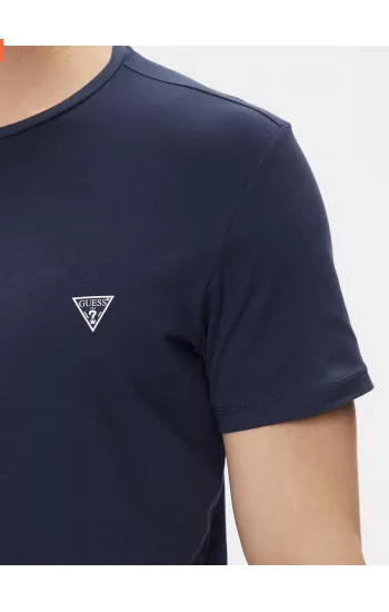 Maglietta Guess Jeans per uomo slim fit colore blu scuro