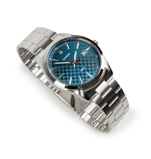 Casio MTP-VD03D-2A2 dettaglio bracciale acciaio inossidabile