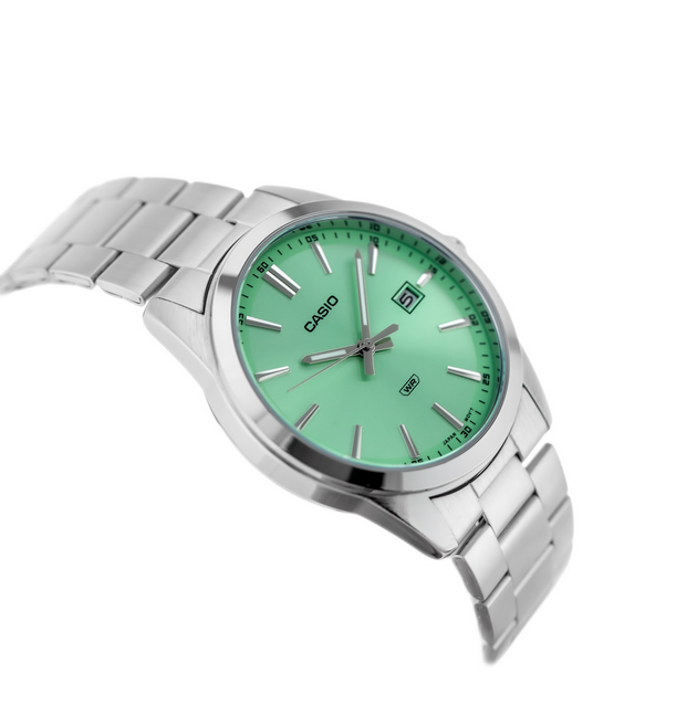 Casio MTP‑VD03D‑3A2 – Orologio Analogico Quarzo Verde Menta