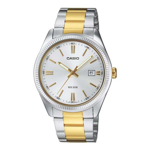 Casio MTP‑1302SG‑7A – Orologio Analogico Bicolore Acciaio e Oro