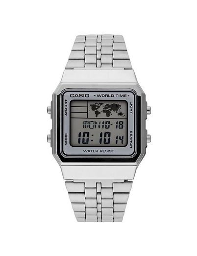 Casio A-500WA-7D Orologio Digitale Uomo – Design Retrò con Cinturino in Resina Bianco