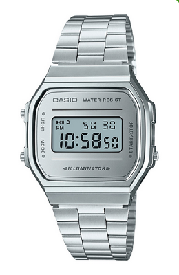 Casio A168WEM-7DF – Orologio Digitale Uomo in Acciaio Vintage con Quadrante Bianco | LowEconomy