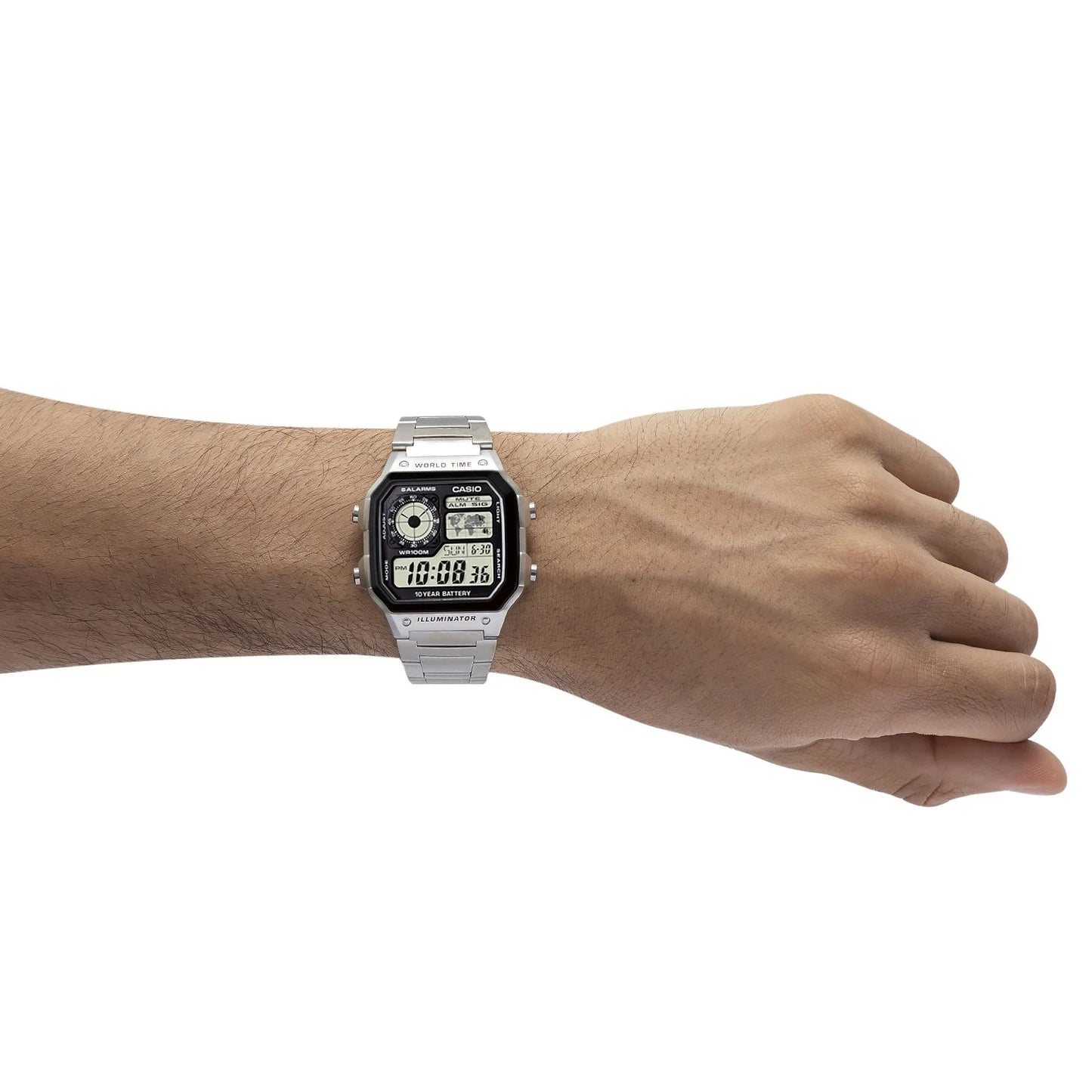 Orologio Casio AE-1200WHD-1A Uomo, in acciaio Inox