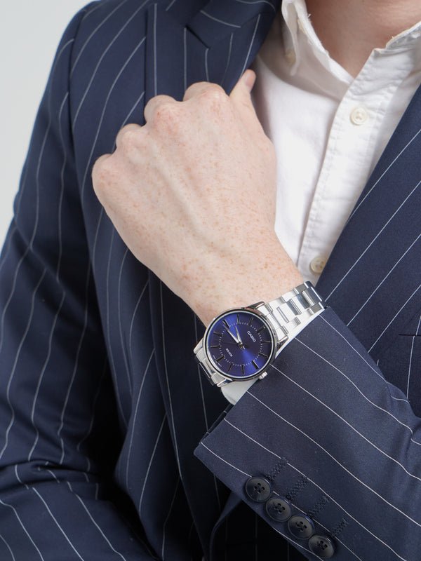 Casio MTP-1303PD-2A – Orologio Uomo Elegante con Quadrante Blu in Acciaio | LowEconomy