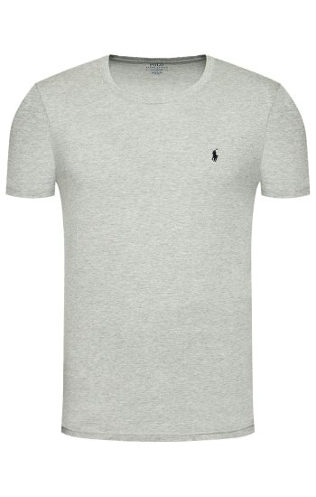 Maglietta Ralph Lauren Uomo Grigio – 100% Cotone, Scollo Tondo | Loweconomy