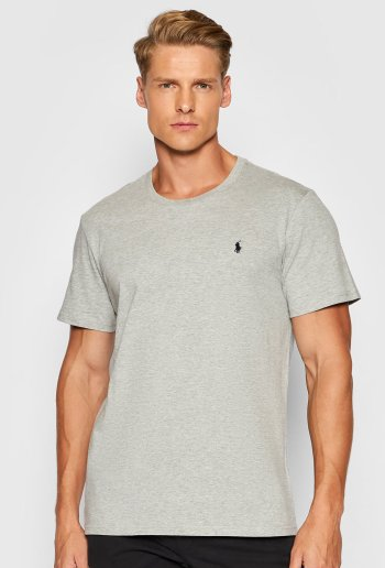 Maglietta Ralph Lauren Uomo Grigio – 100% Cotone, Scollo Tondo | Loweconomy