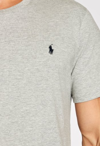 Maglietta Ralph Lauren Uomo Grigio – 100% Cotone, Scollo Tondo | Loweconomy