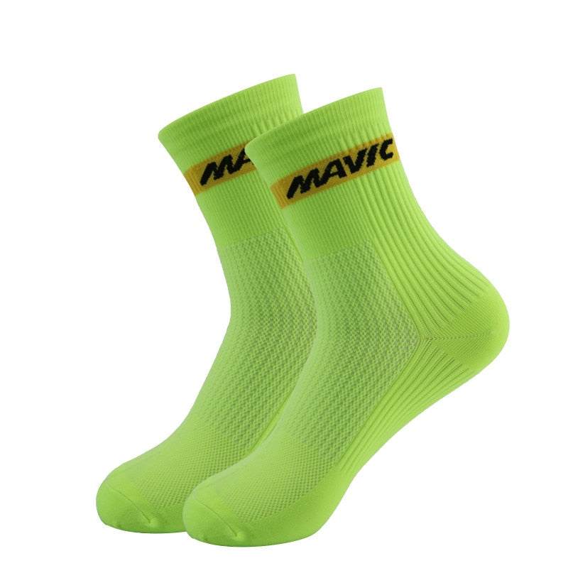 Calza per bici Professional Cycling cool tall mountain bike socks Outdoor Sport Compression - Loweconomy