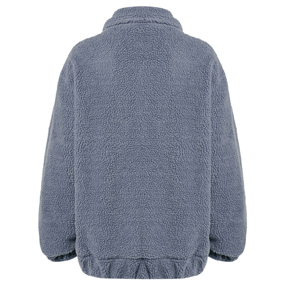 Giubbotto soft donna in cotone e lana