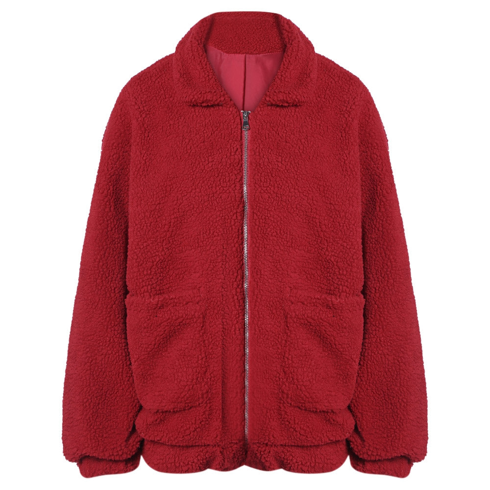 Giubbotto soft donna in cotone e lana