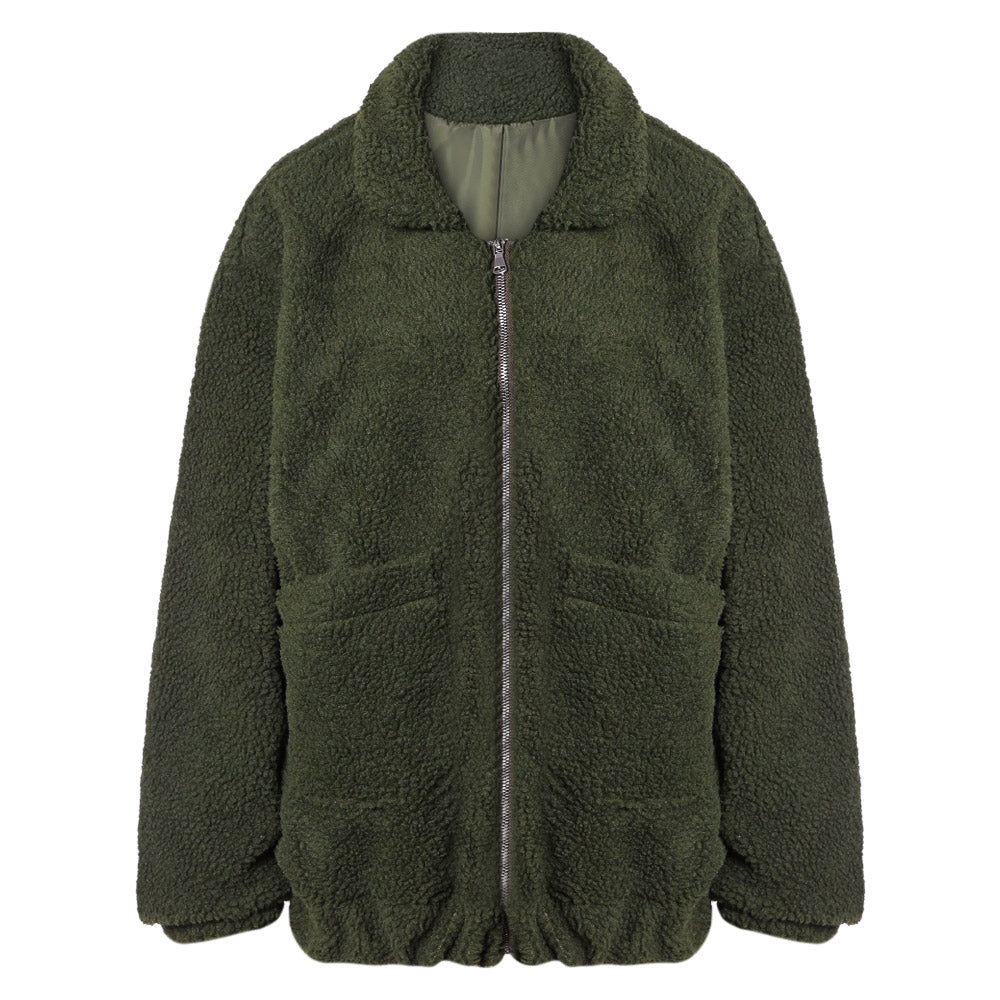 Giubbotto soft donna in cotone e lana