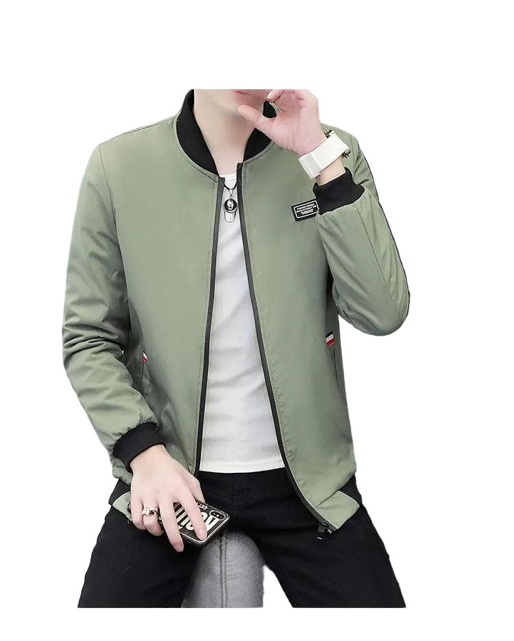 giubbotto uomo cotone primavera slim fit casual elegante