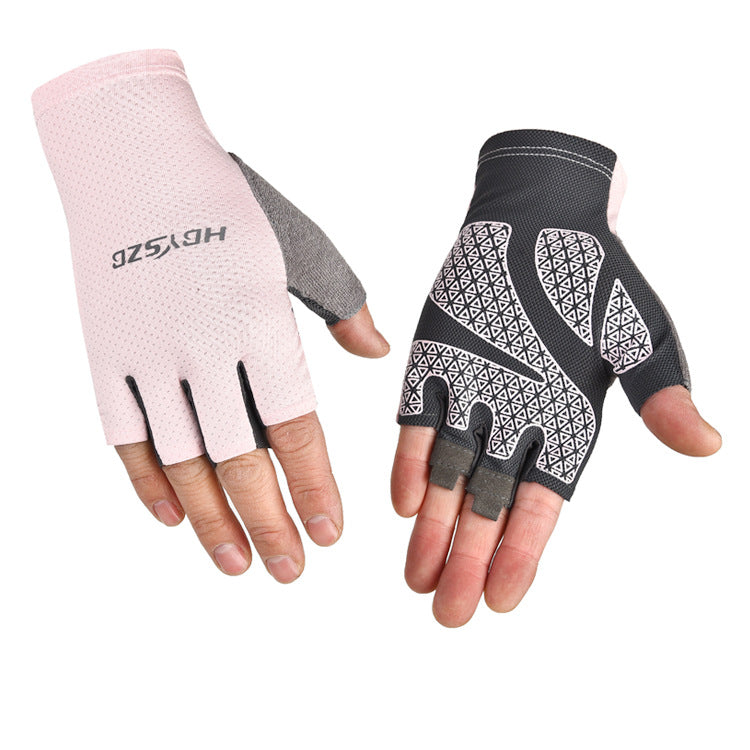 Guanti ciclismo senza dita estivi traspiranti unisex