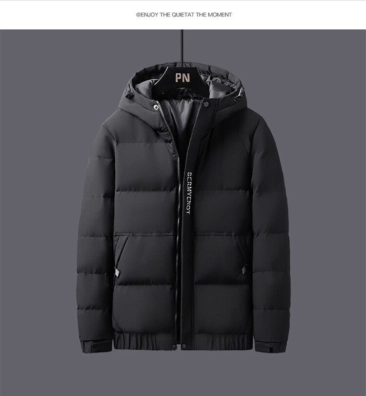 Giubbotto imbottito per uomo con cappuccio