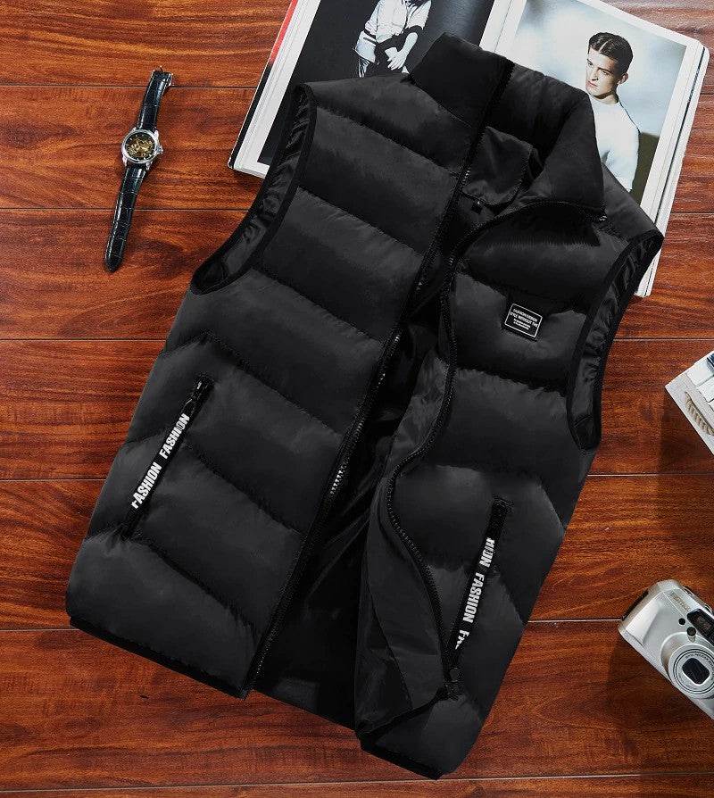Giubbotto da uomo di moda gilet senza maniche primavera gilet morbido termico - Loweconomy