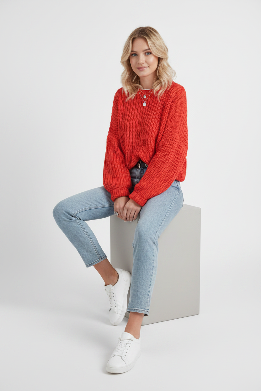 Maglione Autunnale one size oversized female pullovers - Loweconomy