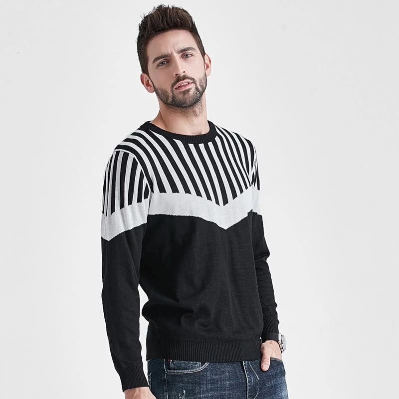Maglione da uomo autunno e inverno – filato misto lana, regular fi
