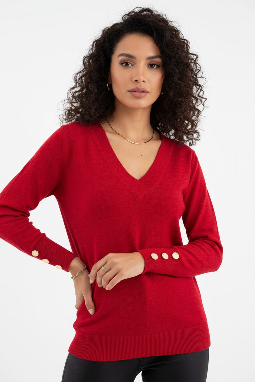 Pullover casual office long sleeve - Loweconomy