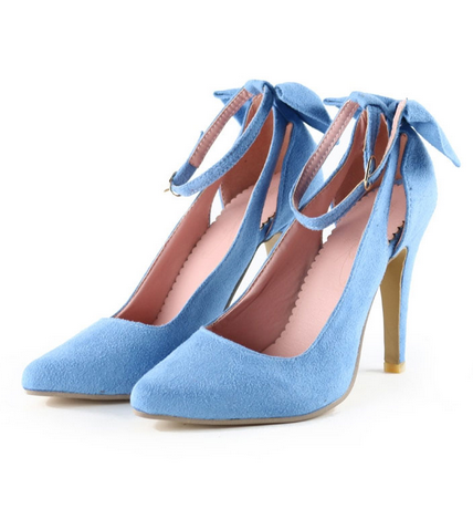 Scarpe da donna tacco alto 10 cm – eleganti comfort LowEconomy colore turchese