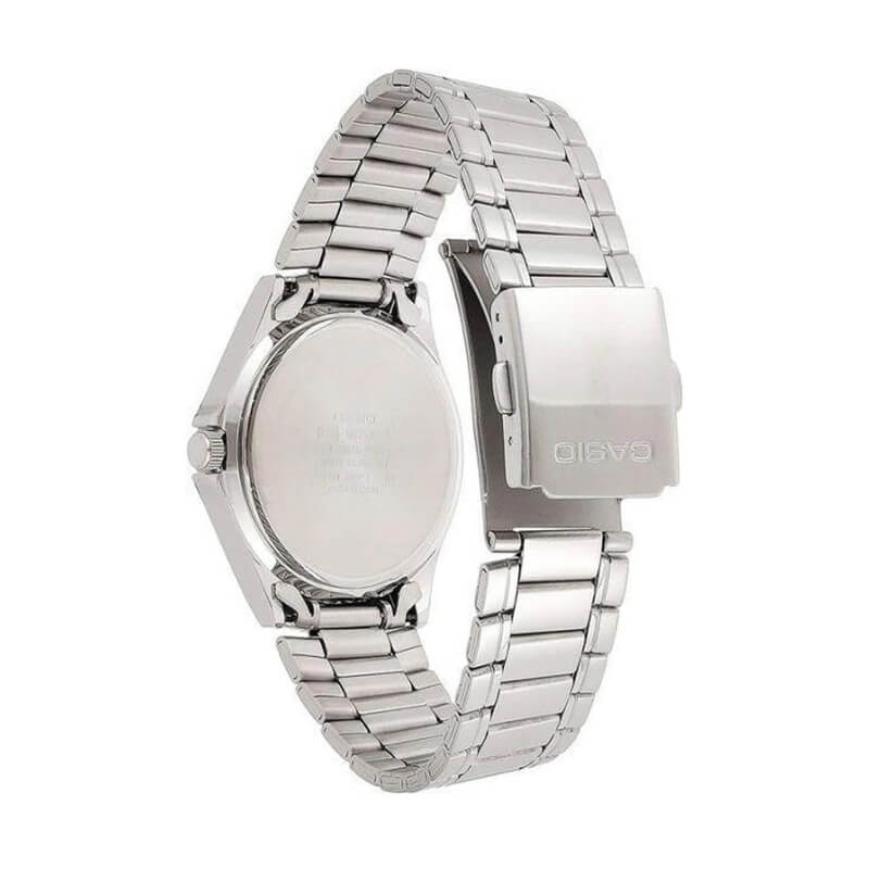 Casio MTP-1239D-7A uomo in acciaio inossidabile color argento