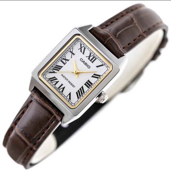 Casio LTP-V007L-7B2 – Orologio da Donna Classico con Cinturino in Pelle Nera