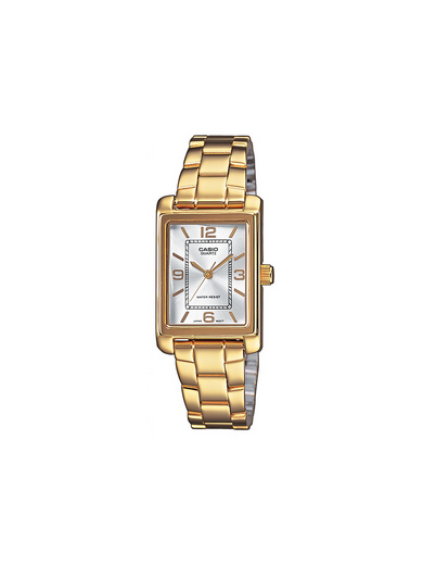 Casio LTP-1234PG-7A vista frontale orologio donna dorato