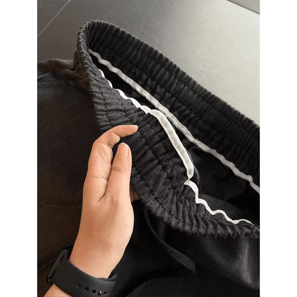 Bermuda estivi per uomo con elastico sulla vita e tasche laterali
