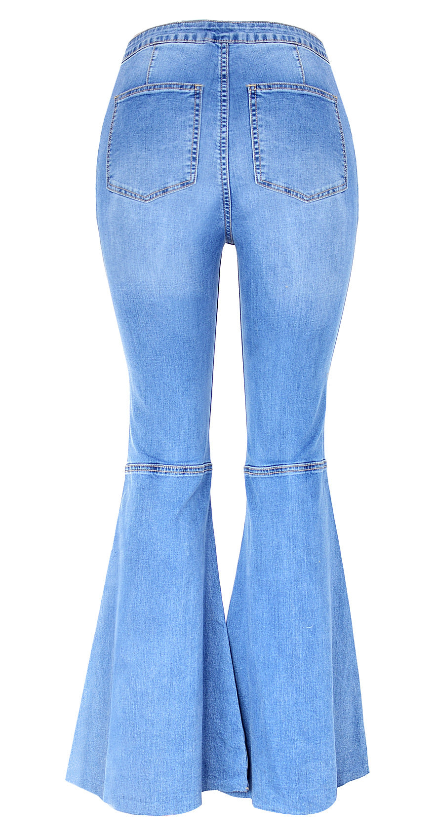Pantaloni donna vita alta a gamba larga eleganti