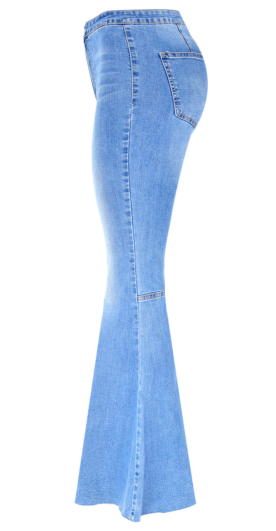 Pantaloni donna vita alta a gamba larga eleganti