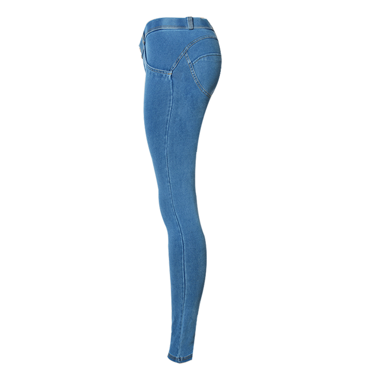 Jeans per donna elasticizzato di colore blu