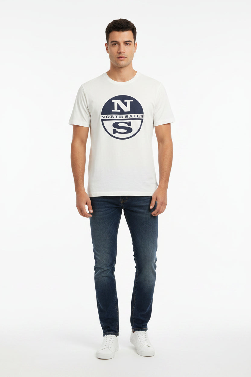 maglietta North&Sails logo grande, manica corta per uomo 