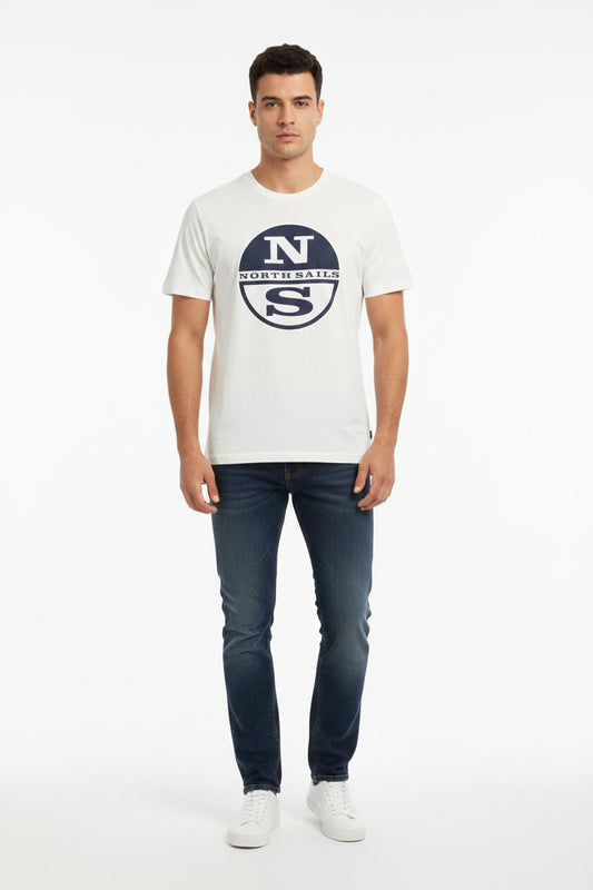 maglietta North&Sails logo grande, manica corta per uomo 