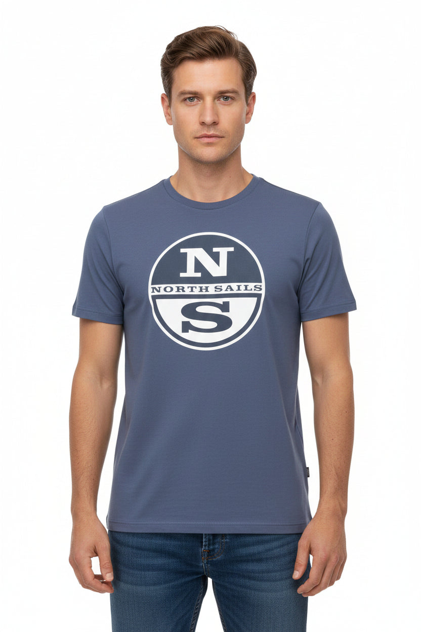 maglietta North&Sails logo grande, manica corta per uomo 