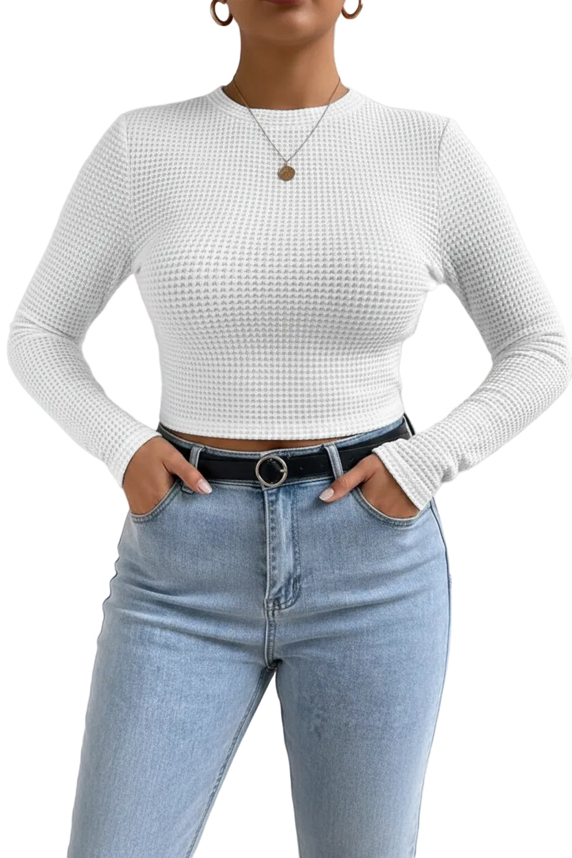 Maglione autunnale leggero a manica lunga per donna
