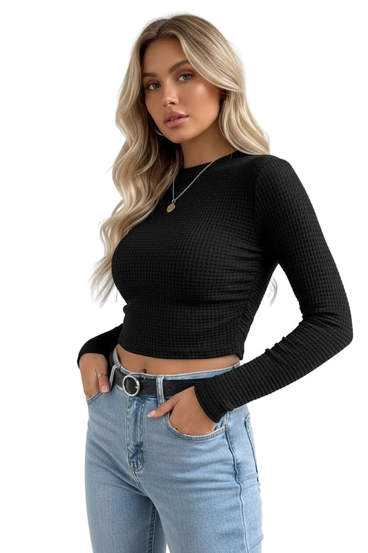 Maglione autunnale leggero a manica lunga per donna