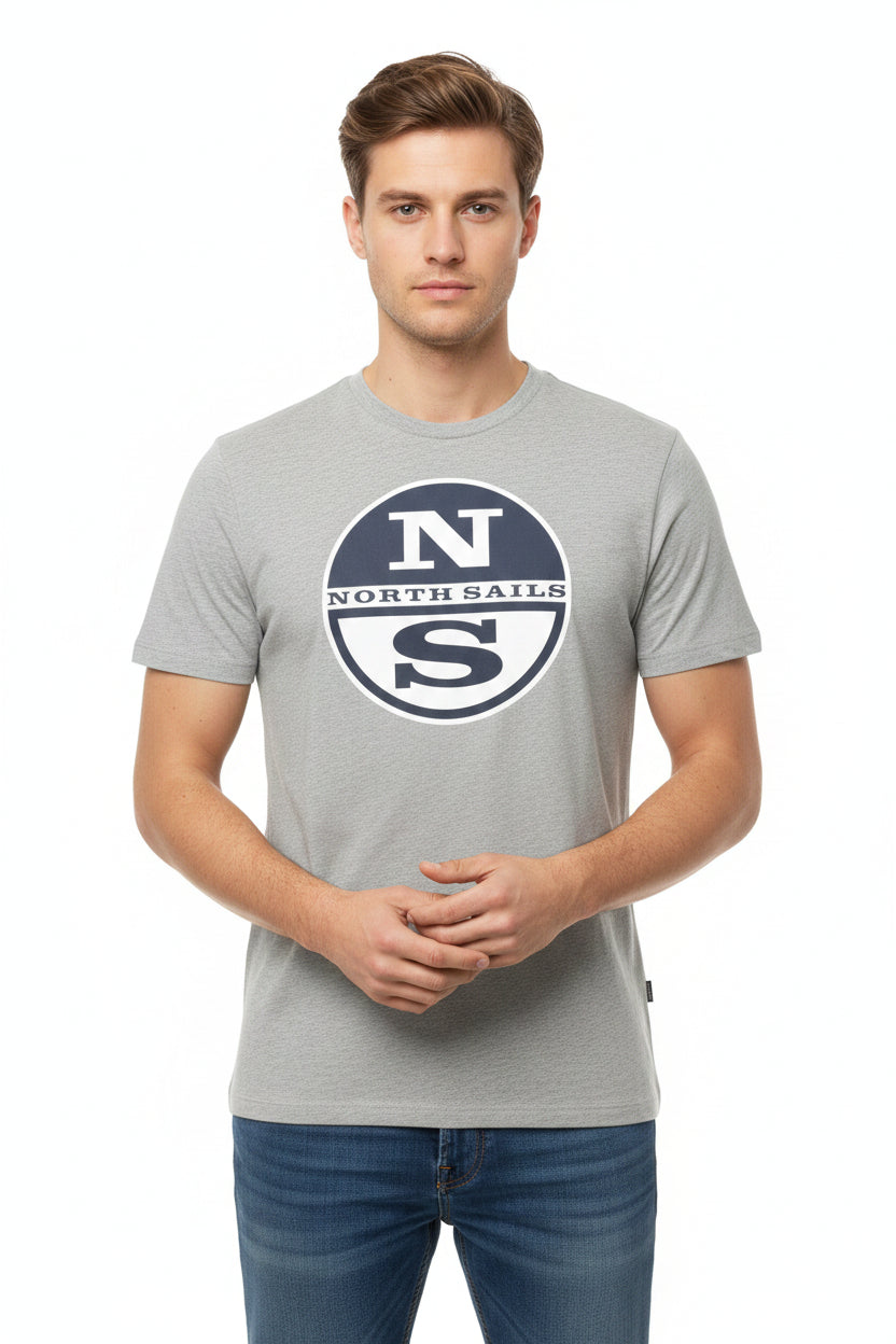 maglietta North&Sails logo grande, manica corta per uomo 