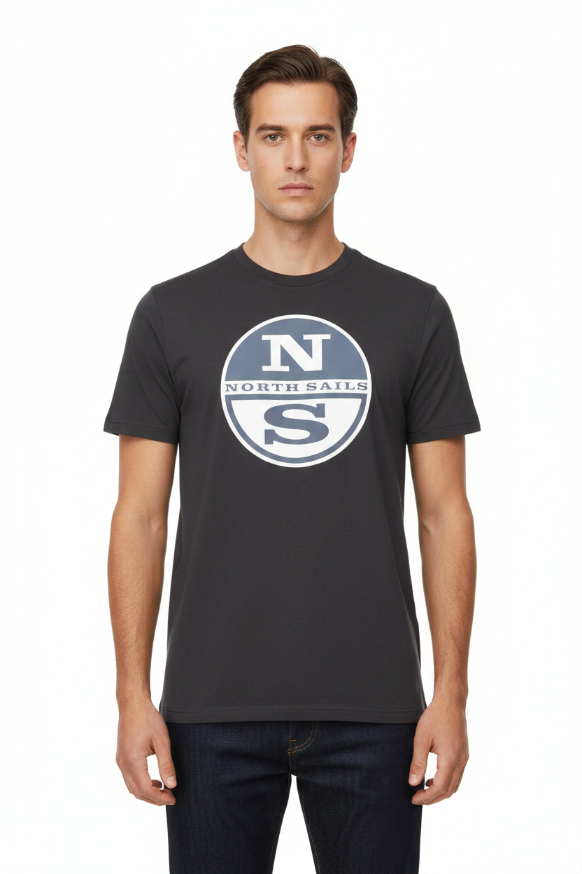 maglietta North&Sails logo grande, manica corta per uomo 