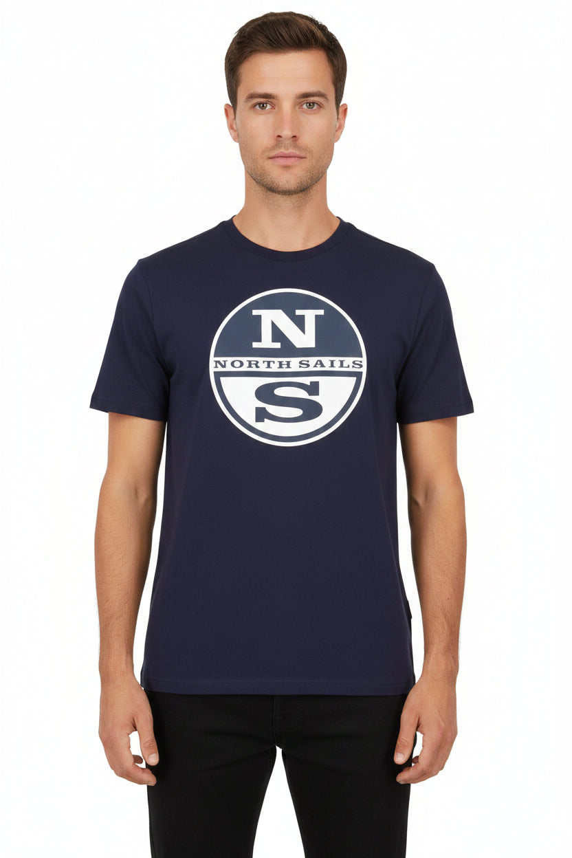 maglietta North&Sails logo grande, manica corta per uomo 