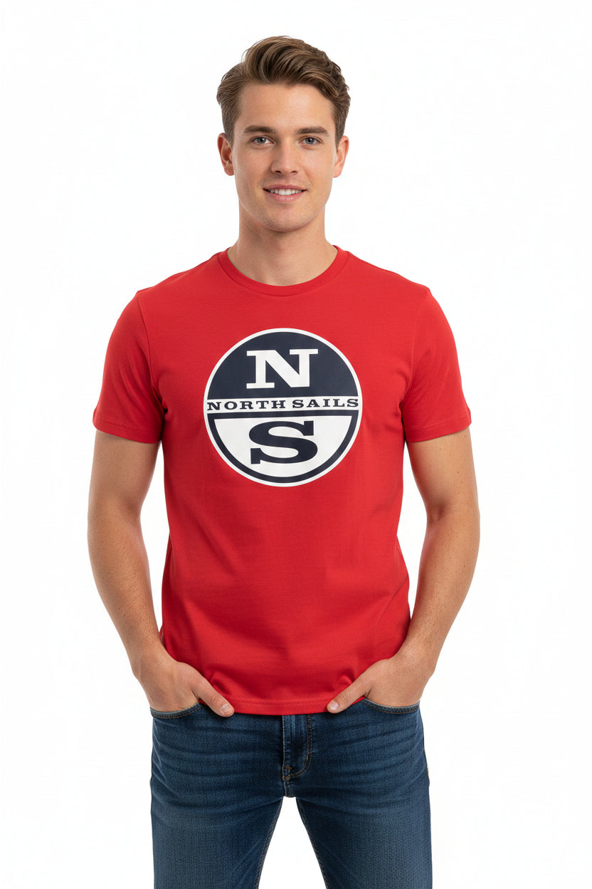maglietta North&Sails logo grande, manica corta per uomo 