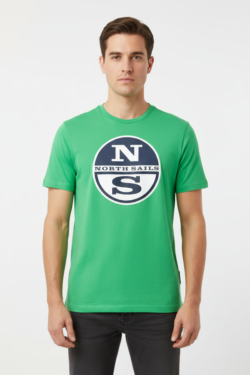 maglietta North&Sails logo grande, manica corta per uomo 