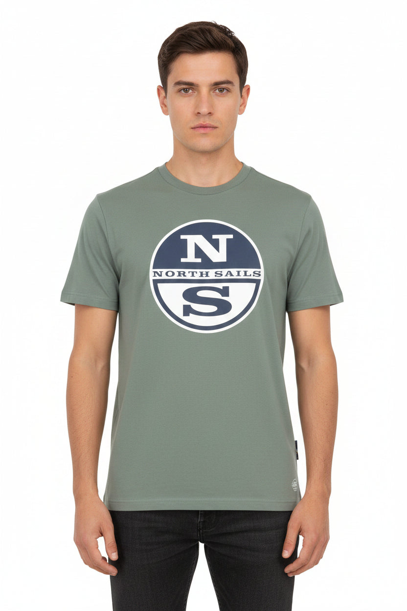 maglietta North&Sails logo grande, manica corta per uomo 