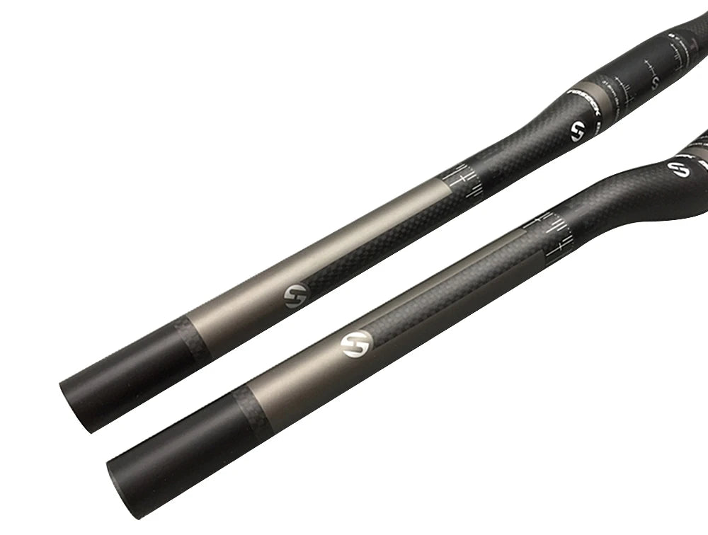 Manubrio Toseek T800 in fibra di carbonio leggero per MTB e bici da strada