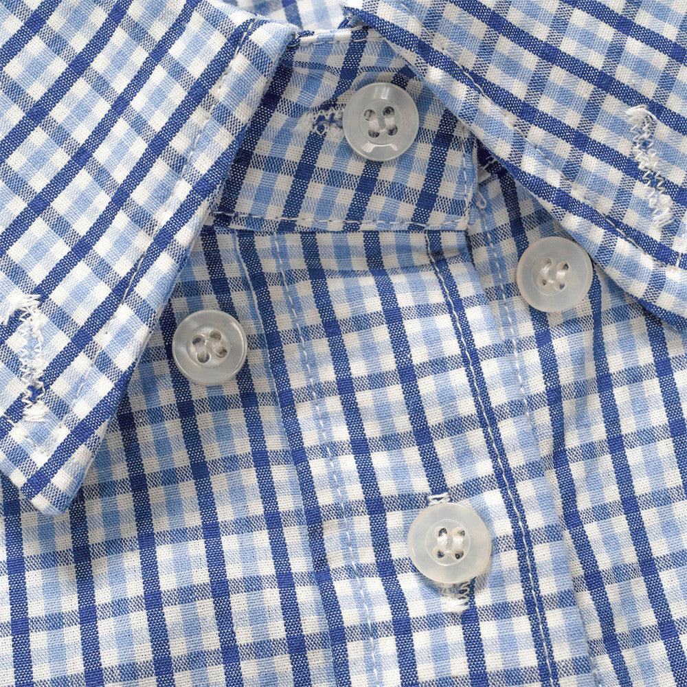 Camicia classica per uomo con bottoni quadrettata, spedizione gratuita
