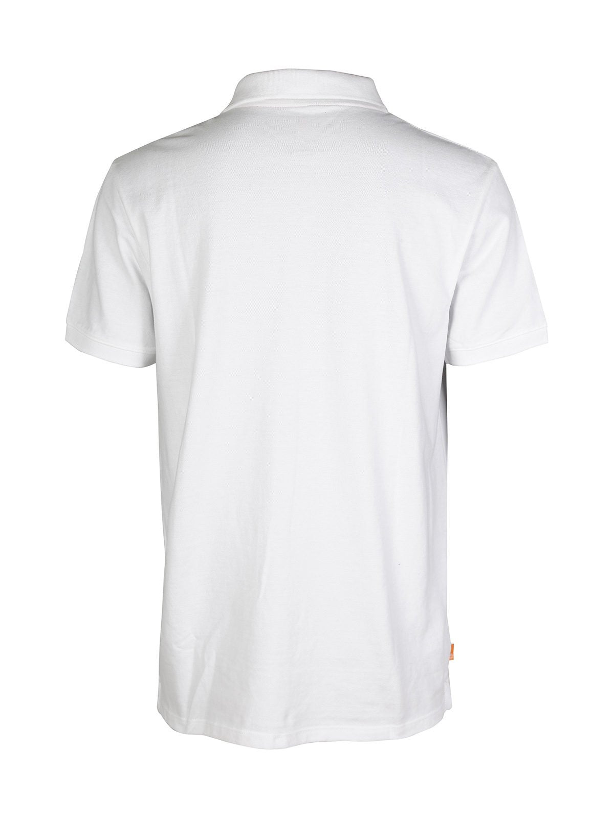 Polo della timberland per uomo vista retro colore bianco 100% cotone