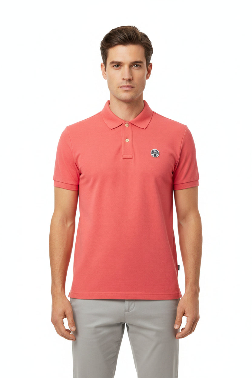 Polo estiva per uomo North&Sails manica corta due bottoni in cotone